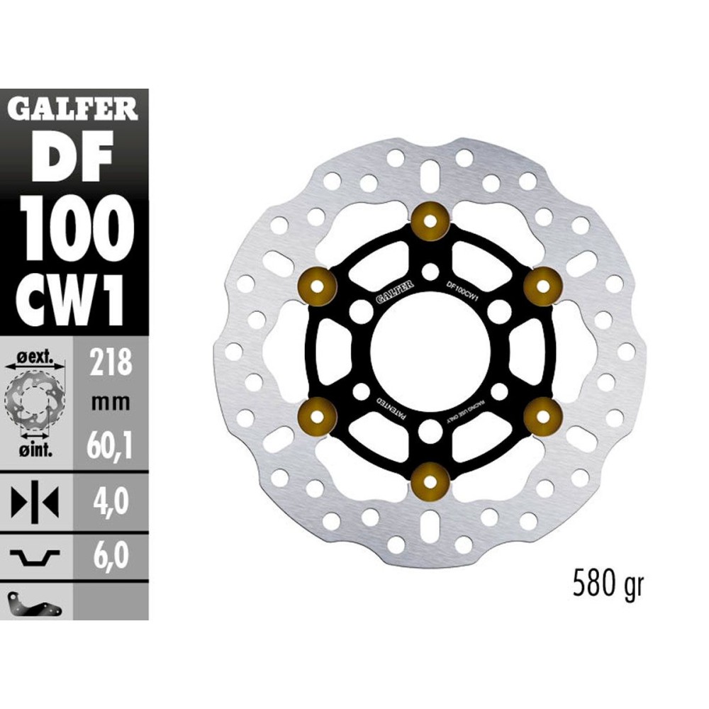 DF100CW1T35 DISCO DELANTERO FLOTANTE GALFER MOTO 3 HONDA NSF 250 RW DF100CW1T35 DISCO DELANTERO FLOTANTE GALFER MOTO 3 HONDA NSF 250 RW