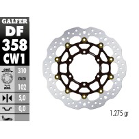 DF358CW1 DISCO FLOTANTE GALFER SUZUKI GSX-R 1000 RR 2012-2015