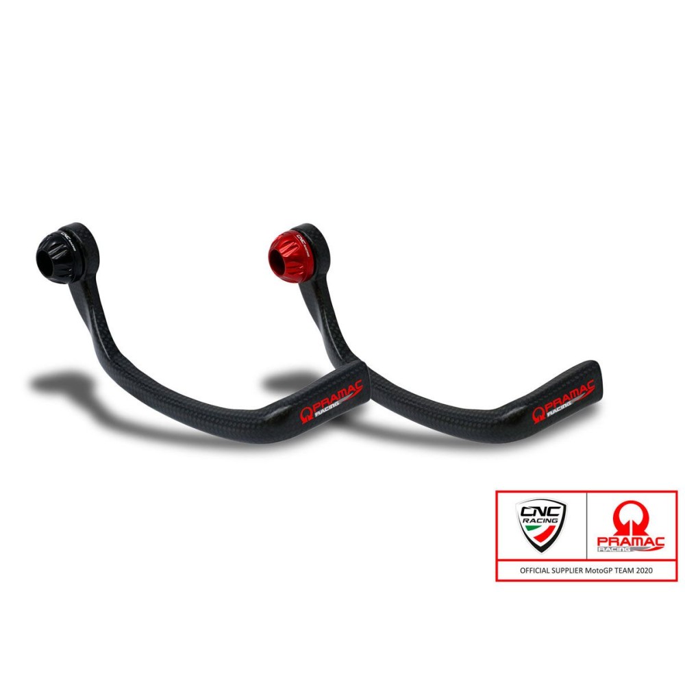 PALANCA DE FRENO DE CARBONO PULIDO CNC PRAMAC DUCATI MULTISTRADA 950 V2 / S 2022-2024
