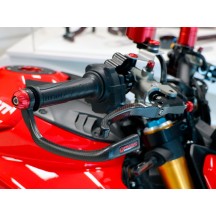 PALANCA DE FRENO DE CARBONO PULIDO CNC PRAMAC DUCATI MULTISTRADA 950 V2 / S 2022-2024