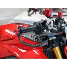 PALANCA DE PROTECCIÓN FRENO DELANTERO OPACO CARBONO PRAMAC CNC CARRERAS DUCATI MULTISTRADA 950 V2 / S 2022-2024