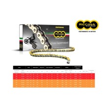 CADENA REGINA 135RX3 PASO 520 KTM SX 505 09-11