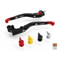 PAR DE MANETAS DE FRENO / EMBRAGUE AJUSTABLES ECO GP2 DBK MOTO MORINI X-CAPE 650 2021-2023