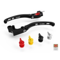 PAR DE MANETAS DE FRENO / EMBRAGUE AJUSTABLES ECO GP1 DBK MOTO MORINI X-CAPE 650 2021-2023