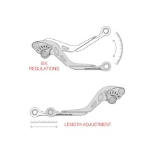 KIT DE PALANCA DE FRENO-EMBRAGUE BARRACUDA TRIUMPH STREET TRIPLE 765 / S / R 2017-2023