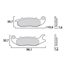 JUEGOS DE PASTILLAS FRENO DELANTERO DE BREMBO HONDA XL 750 TRANSALP 2023-2024
