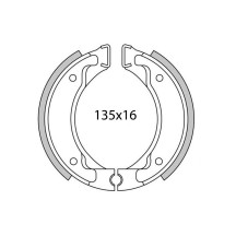 ZAPATAS DE FRENO PRO RACE 135X16 NEWFREN GILERA 50 CB1 / CBA 1977-1989
