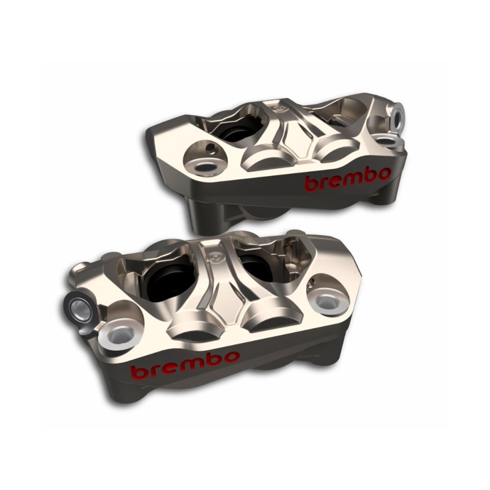 PAR DE PINZAS DELANTERAS RADIALLE HYPURE TITANIO GRAY 100MM BREMBO DUCATI PANIGALE V4 / S