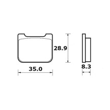 KIT DE PASTILLAS DE FRENO ACCOSSATO PARA PINZAS MINI GP / PITBIKE