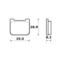 KIT DE PASTILLAS DE FRENO ACCOSSATO PARA PINZAS MINI GP / PITBIKE