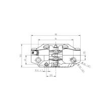 PINZA DE FRENO RADIAL IZQUIERDA ACCOSSATO PARA MINI GP / PITBIKE / SCOOTER