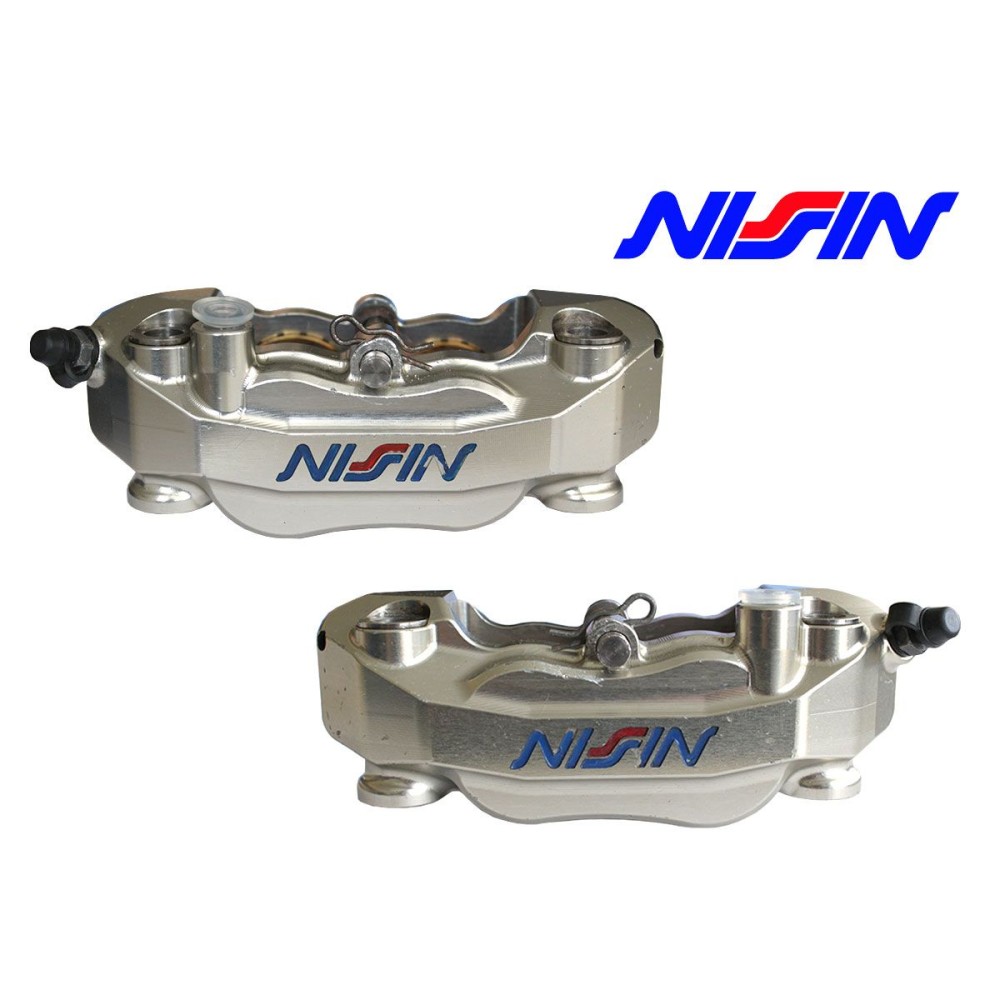 PAR DE PINZAS DE FRENO RADIALES MONOBLOQUE NISSIN 108MM ENDURANCE DE SEGUNDA MANO PAR DE PINZAS DE FRENO RADIALES MONOBLOQUE NISSIN 108MM ENDURANCE DE SEGUNDA MANO