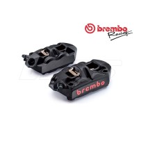 KIT PINZAS DE FRENO RADIALES BREMBO RACING M4 MONOBLOC 100MM NEGRAS