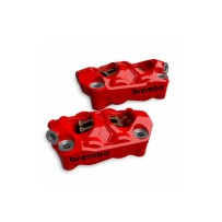 PAR DE PINZAS RADIAL DELANTERAS HYPURE ROJAS 100 MM BREMBO RACING DUCATI PANIGALE V4 / S