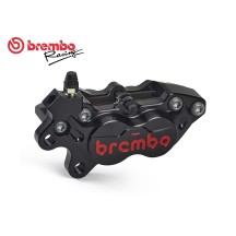 PINZA DE FRENO AXIAL DELANTERA IZQUIERDA NEGRA LOGO ROJO BREMBO RACING CNC P4-40RR