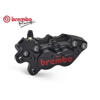 PINZA DE FRENO AXIAL DELANTERA IZQUIERDA NEGRA LOGO ROJO BREMBO RACING CNC P4-40RR