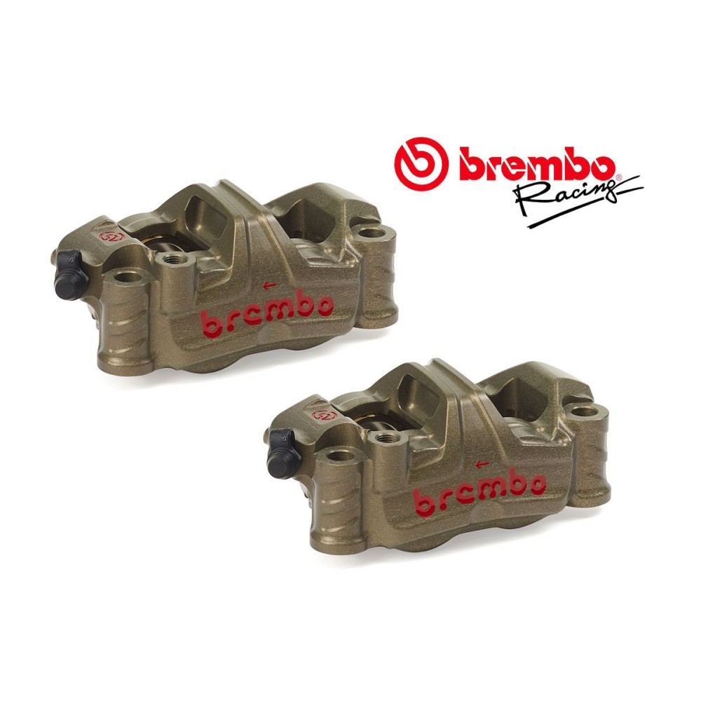 BREMBO RACING GP4-RR PAR DE PINZAS DE FRENO MONOBLOC RADIALES 100MM P4 32/36 2021 BREMBO RACING GP4-RR PAR DE PINZAS DE FRENO MONOBLOC RADIALES 100MM P4 32/36 2021