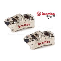 220D60010 PAR DE PINZAS DE FRENO RADIALES BREMBO RACING 100MM GP4-MS MONOBLOQUE