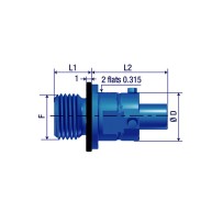 CONECTOR RÁPIDO PINZAS DE FRENO RADIALES STAUBLI ROSCA AZUL M10X1