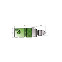 CONECTOR DE PURGA DE FRENO STAUBLI HEMBRA JIC UNF ROSCA 3/8 X 24