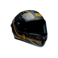 CASCO COMPLETO BELL RACE STAR FLEX DLX 2024 ROLAND SAND DESIGN PLAYER NEGRO/ORO