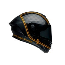 CASCO COMPLETO BELL RACE STAR FLEX DLX 2024 ROLAND SAND DESIGN PLAYER NEGRO/ORO