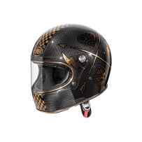 CASCO COMPLETO PREMIER TROPHY CARBON NX ORO CROMADO BM ECE 22-06