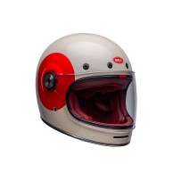 CASCO COMPLETO BELL BULLITT TT VINTAGE BLANCO / OXBLOOD