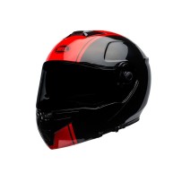 CASCO COMPLETO BELL SRT RIBBON NEGRO Y ROJO