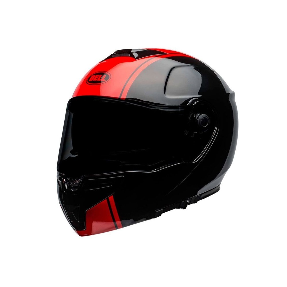 CASCO COMPLETO BELL SRT RIBBON NEGRO Y ROJO CASCO COMPLETO BELL SRT RIBBON NEGRO Y ROJO