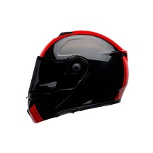 CASCO COMPLETO BELL SRT RIBBON NEGRO Y ROJO