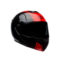 CASCO COMPLETO BELL SRT RIBBON NEGRO Y ROJO