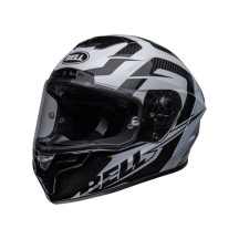 CASCO COMPLETO BELL RACE STAR DLX LABYRINTH FULL BLANCO/NEGRO