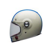 CASCO INTEGRAL BELL BULLITT COMMAND BLANCO ROJO AZUL BRILLO