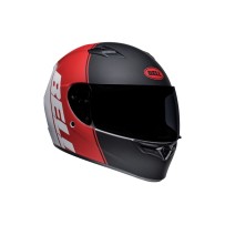 CASCO INTEGRAL BELL QUALIFIER ASCENT NEGRO Y ROJO MATE