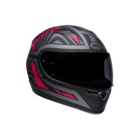 CASCO INTEGRAL BELL QUALIFIER REBEL NEGRO MATE Y ROSA
