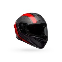 CASCO INTEGRAL BELL RACE STAR FLEX DLX TANTRUM 2 NEGRO Y ROJO MATE BRILLO