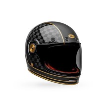 CASCO INTEGRAL BELL BULLITT CARBON RSD CHECK IT NEGRO Y ORO MATE