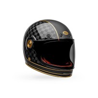 CASCO INTEGRAL BELL BULLITT CARBON RSD CHECK IT NEGRO Y ORO MATE