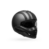 CASCO BELL BROOZER FREE RIDE MODULAR NEGRO Y GRIS MATE