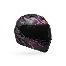 CASCO INTEGRAL BELL QUALIFIER STEALTH NEGRO Y ROSA CAMO MATE