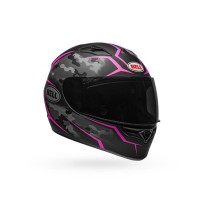 CASCO INTEGRAL BELL QUALIFIER STEALTH NEGRO Y ROSA CAMO MATE