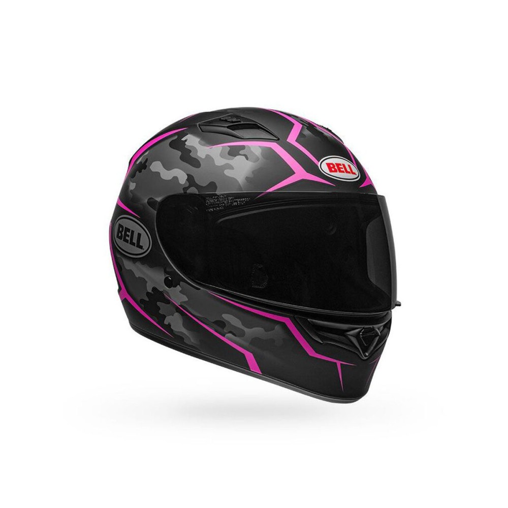 CASCO INTEGRAL BELL QUALIFIER STEALTH NEGRO Y ROSA CAMO MATE CASCO INTEGRAL BELL QUALIFIER STEALTH NEGRO Y ROSA CAMO MATE