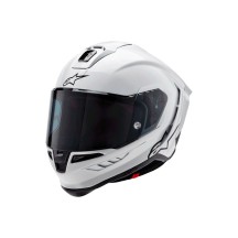 ALPINESTARS SUPERTECH R10 SOLID ECE 06 GLOSSY WHITE