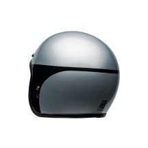 CASCO JET BELL CUSTOM 500 2024 PLATA/NEGRO BRILLANTE CHASIS ECE 06