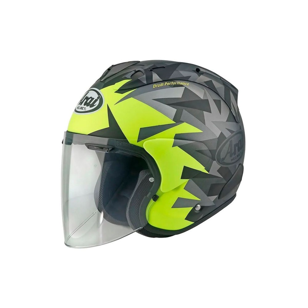 CASCO JET ARAI SZ-R VAS EVO MIMESIS YELLOW ECE 22-06 CASCO JET ARAI SZ-R VAS EVO MIMESIS YELLOW ECE 22-06