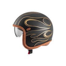 CASCO JET PREMIER VINTAGE PLATINUM EDITION CARBON FR ORO CROMADO ECE 22-06