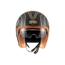 CASCO JET PREMIER VINTAGE PLATINUM EDITION CARBON FR ORO CROMADO ECE 22-06