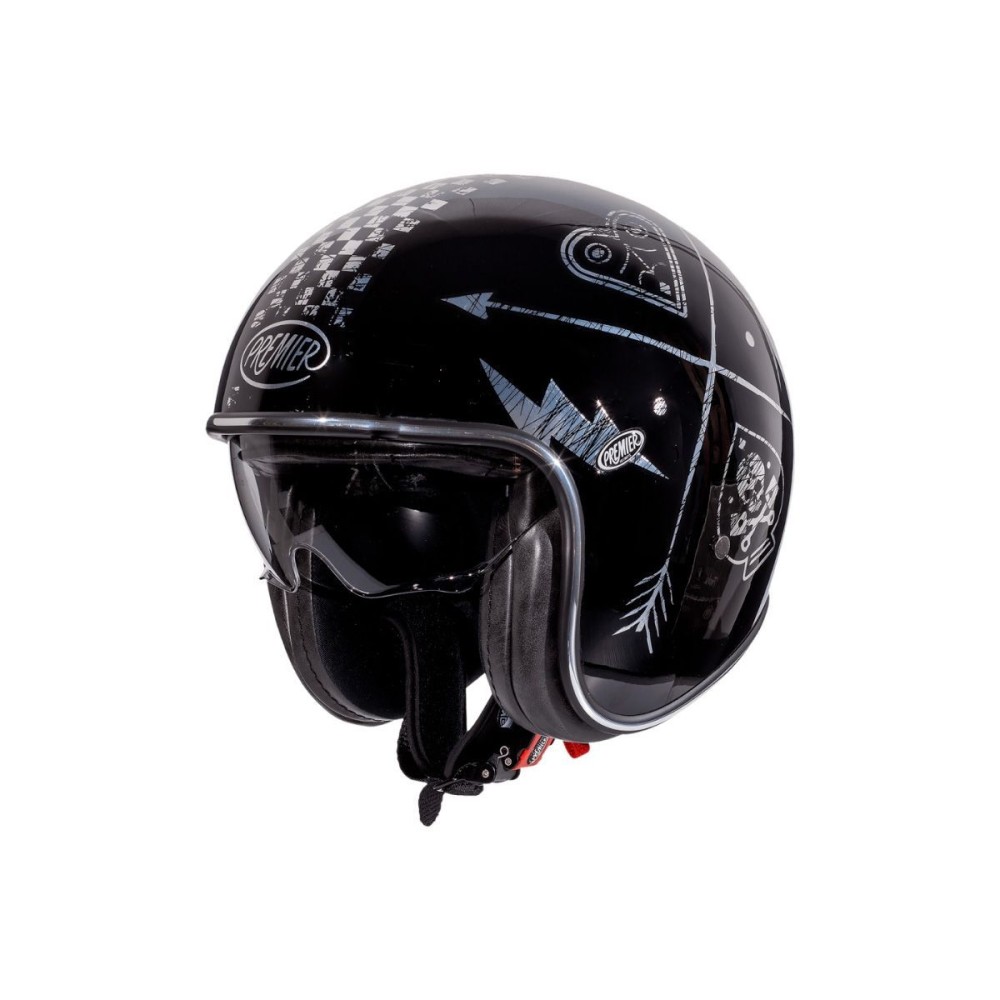 CASCO JET JET PREMIER VINTAGE NX PLATA CROMADO ECE 22-06 CASCO JET JET PREMIER VINTAGE NX PLATA CROMADO ECE 22-06