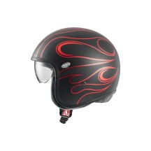CASCO JET PREMIER VINTAGE FR ROJO CROMADO BM ECE 22-06
